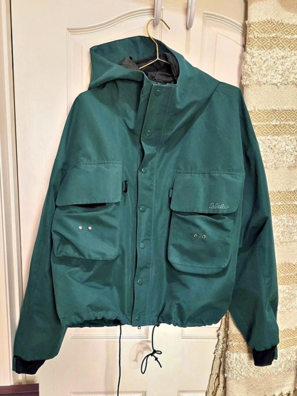 Vintage Cabela's Green Hooded Utility Fishing Mens  XXL Jacket Unisex